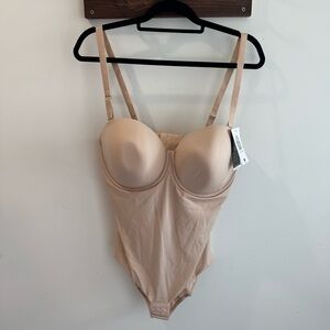 NWT Wacoal Reshape Strapless Shaping Bodybriefer 38G Nude